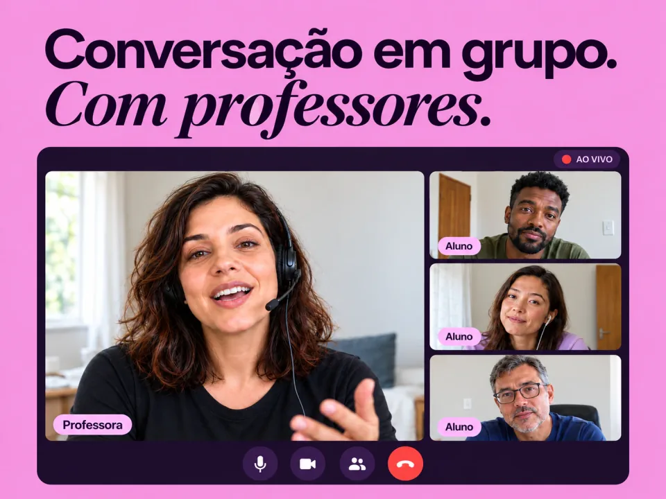 Ilustração de conversação em grupo com professores
